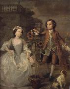 William Hogarth Mike s children oil